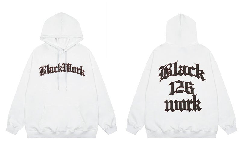 "Back To Work" Unisex Men Women Streetwear Graphic Hoodie Daulet Apparel