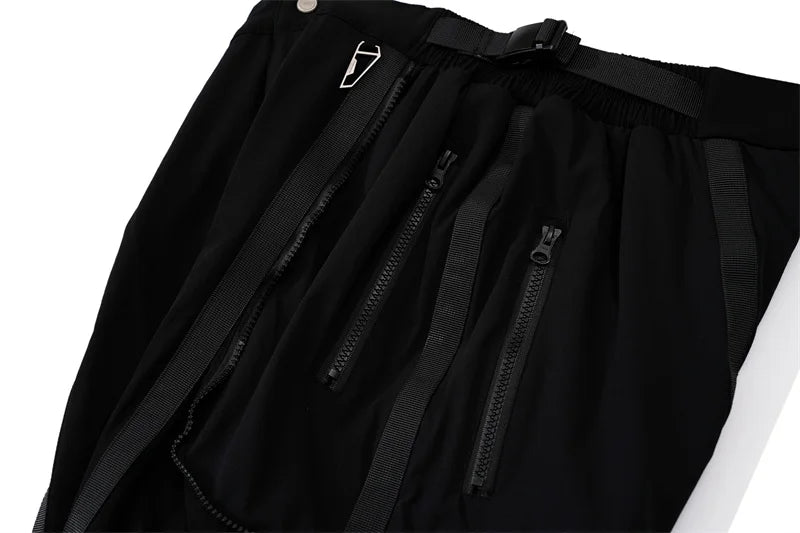 undermycar functional strap high street pure cotton pants unique default style 1912