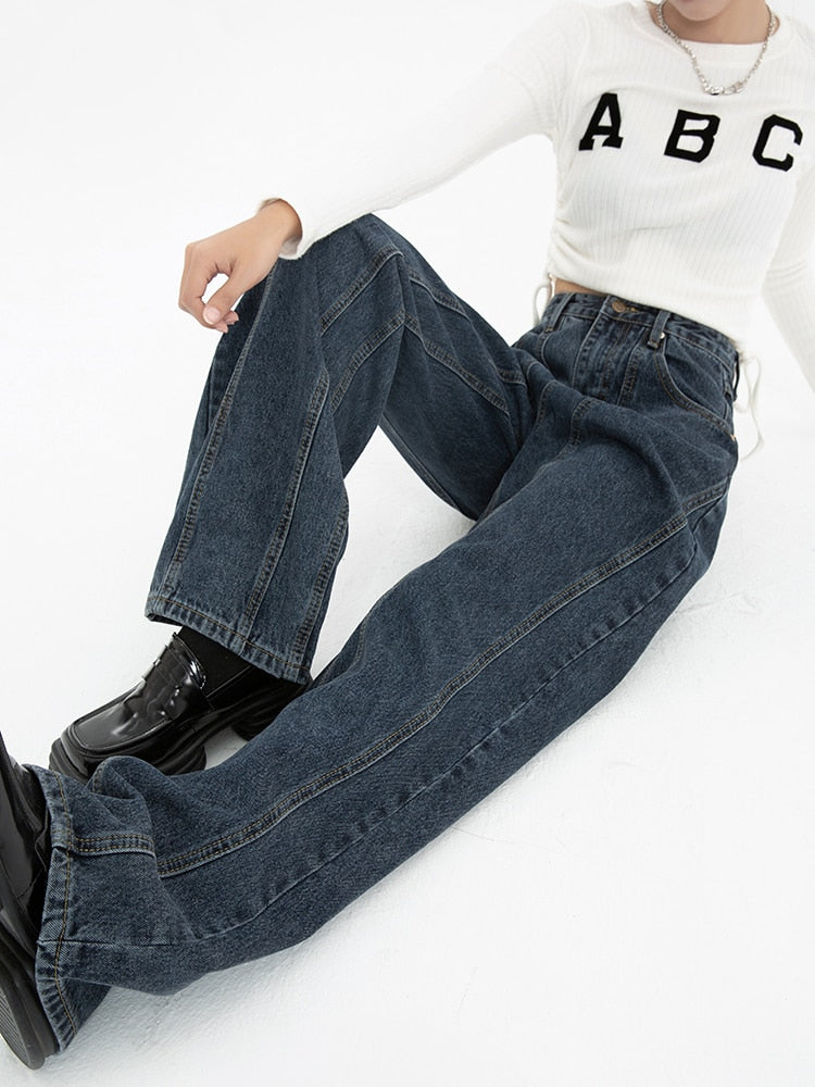 "Rockstar" Unisex Men Women Streetwear Denim Jeans Daulet Apparel