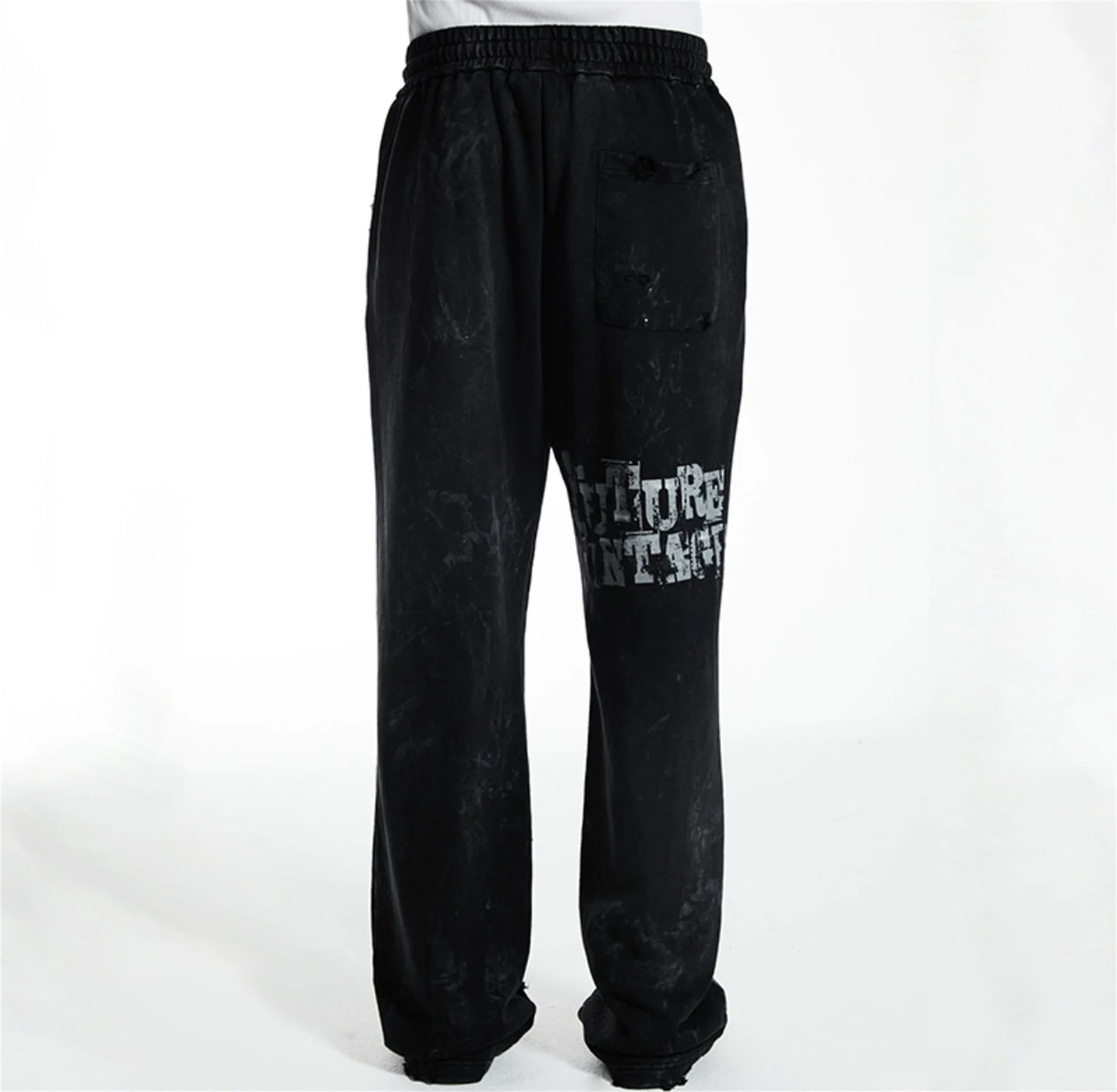 new arrival ssaint louis dirty old graffiti printed drawstring sanitary pants casual sport pants clean everyday pants