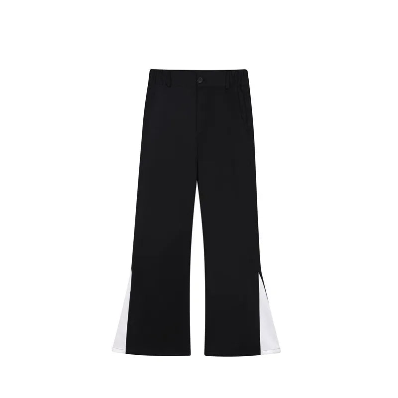 flare pants men vintage fashion casual bell bottom trousers male streetwear net celebrity long pants stage costume unique default style 2675