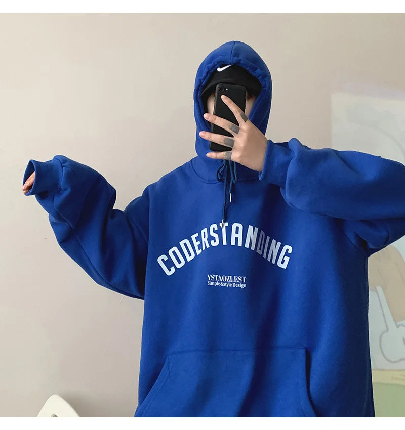 Autumn Men's Letter Design Printed Pullovers Hoodies Y2K Vintage Streetwear Hoody Sweatshirts Casual Fleece Oversize Hoodie Street King Limited