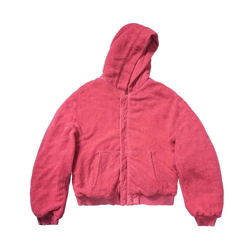Greg 2024ss Trendy Brand High Quality Double Sided Wearable Thickened Raglan Coat Street King Limited
