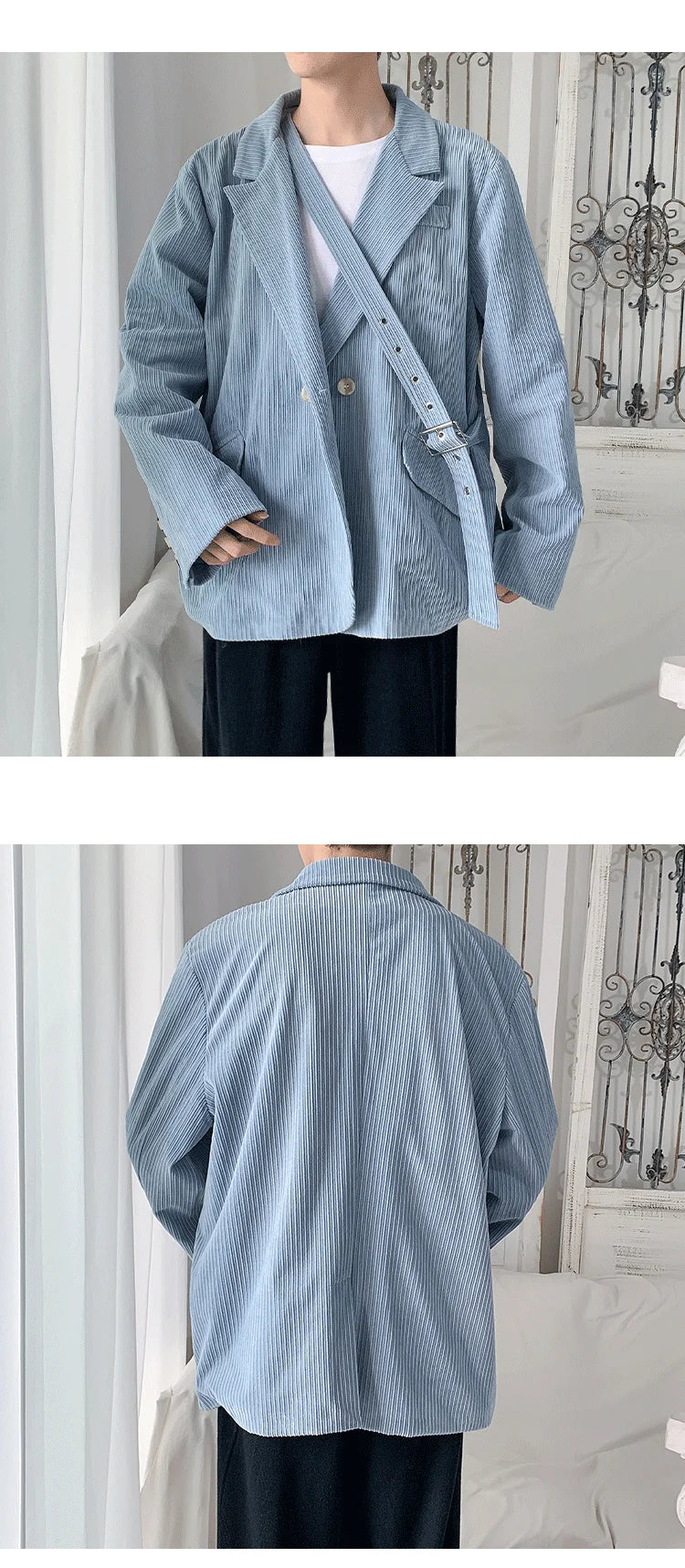 Streetwear Men's Fashion Cotton Suit Blazer Breathable And Comfortable 2023 Autumn Street Handsome Casual Oversize Suit Jacket Street King Limited