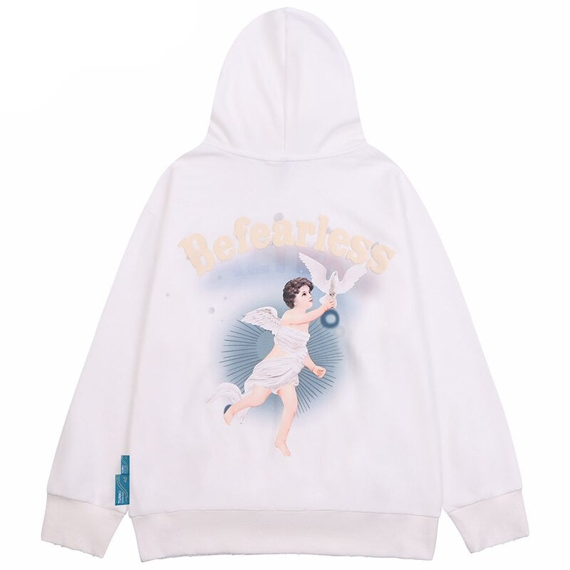 "Be Fearless" Unisex Men Women Streetwear Graphic Sweatshirt Daulet Apparel