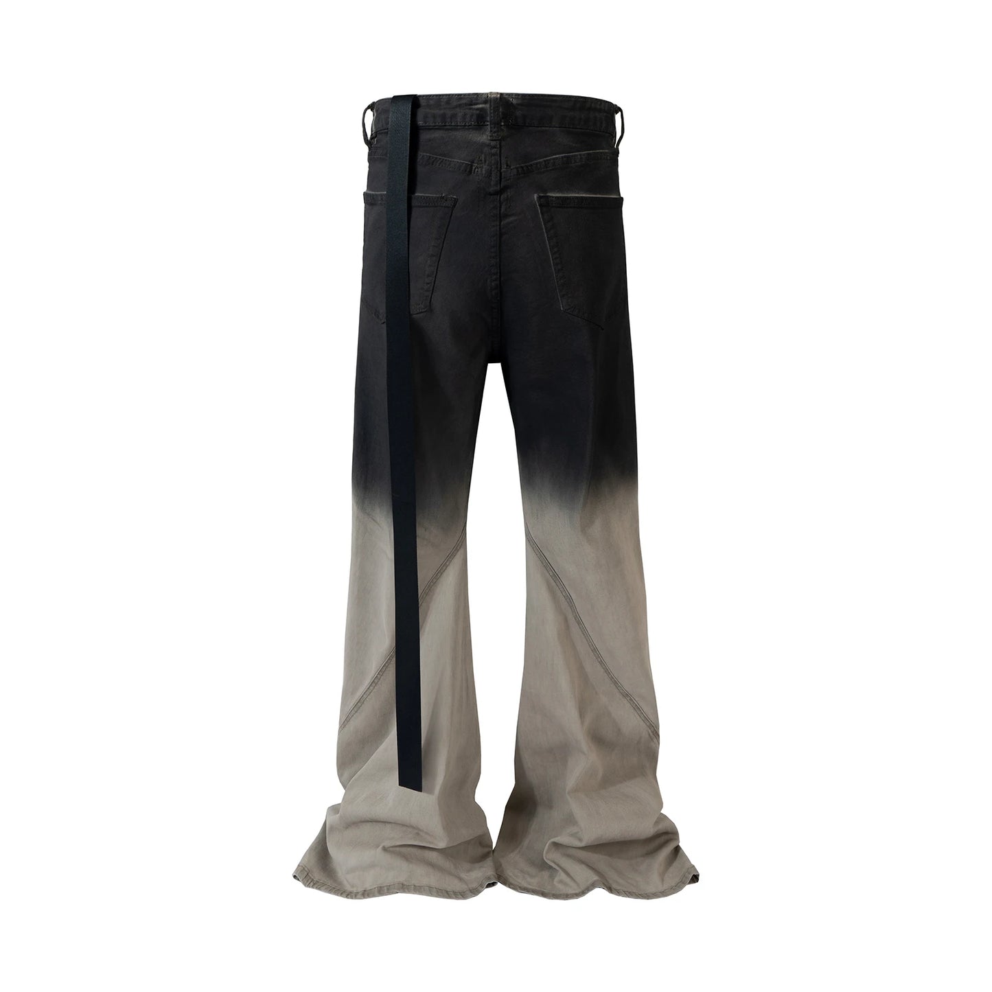 Streetwear RO style Gradient Color Baggy Stacked Baggy Flare Jeans for Men and Women Straight Washed Casual Denim Trousers Street King Limited