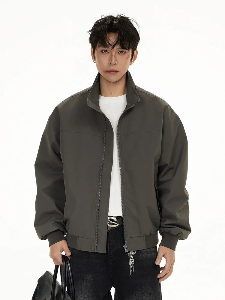 2025 spring new fashion waterproof bomber jacket men streetwear fashion loose casual motorcycle jacke boyfriend cargo coat multi-pocket cargos