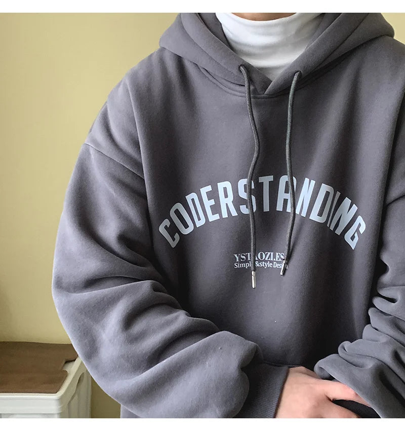 Autumn Men's Letter Design Printed Pullovers Hoodies Y2K Vintage Streetwear Hoody Sweatshirts Casual Fleece Oversize Hoodie Street King Limited