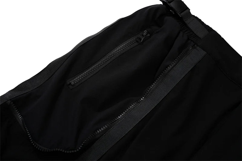 undermycar functional strap high street pure cotton pants unique default style 1907