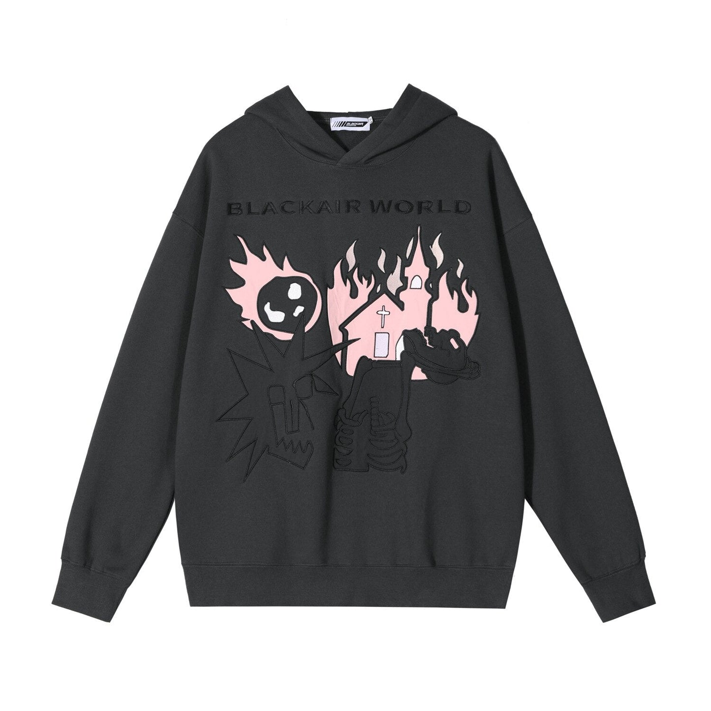 "Burning Up" Unisex Men Women Streetwear Graphic Hoodie Daulet Apparel