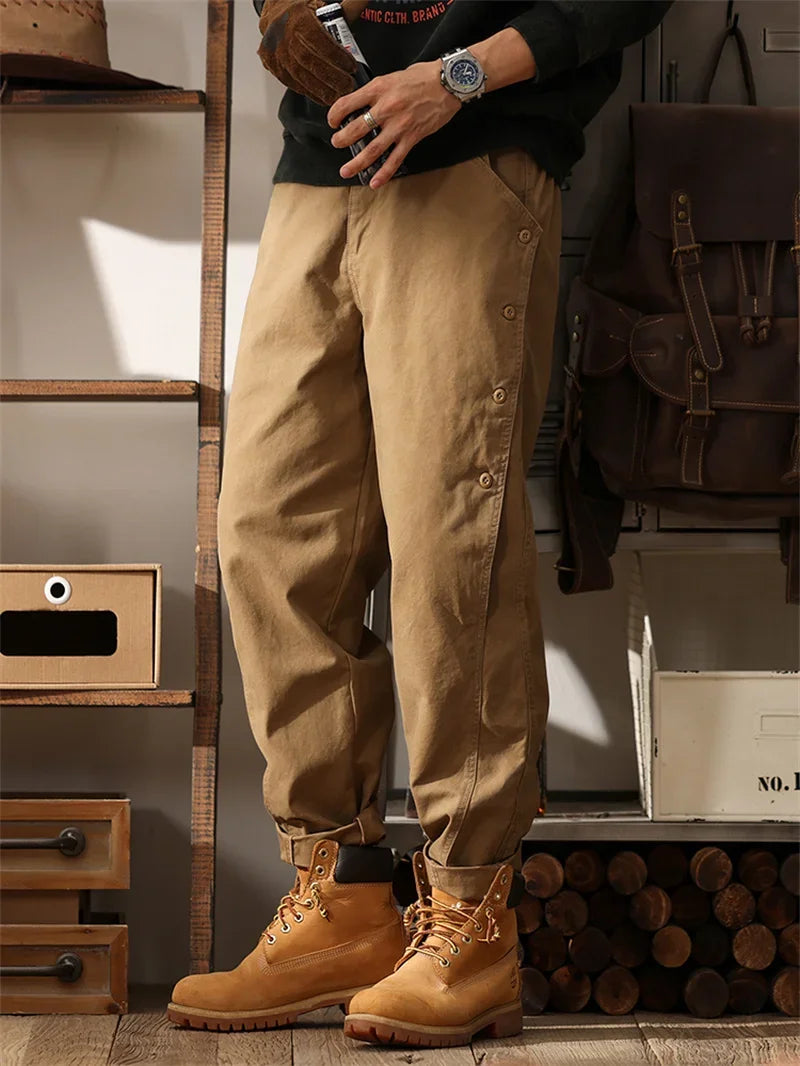 new breasted cargo tracksuit pants for men autumn y2k vintage harem tactical sweatpants casual outdoor baggy joggers trousers unique joggers style 65