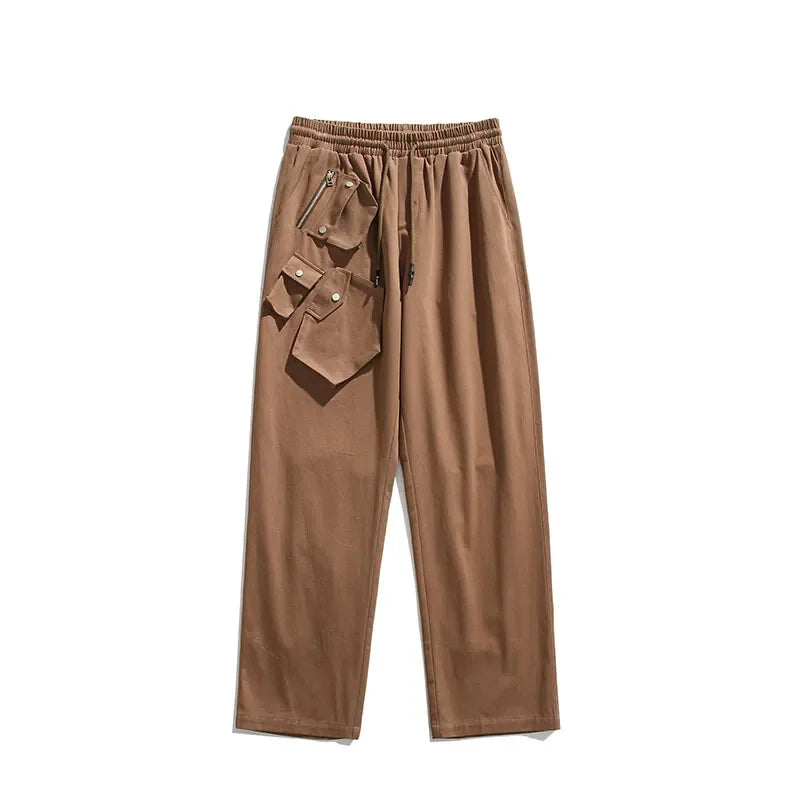 men streetwear fashion loose casual wide leg techwear cargo pants track trousers women harem trousers joggers sweatpants unique joggers style 947