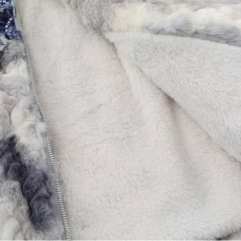 mens hip hop fleece jackets coats patchwork butterfly stand collar jacket parka zipper warm hairy jacket coat outerwear hipster unique default style 4265