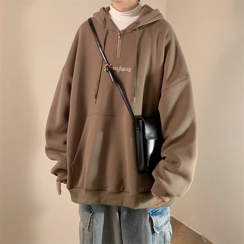 Minimalist Fall Street Hoodie Oversized Bold Fit