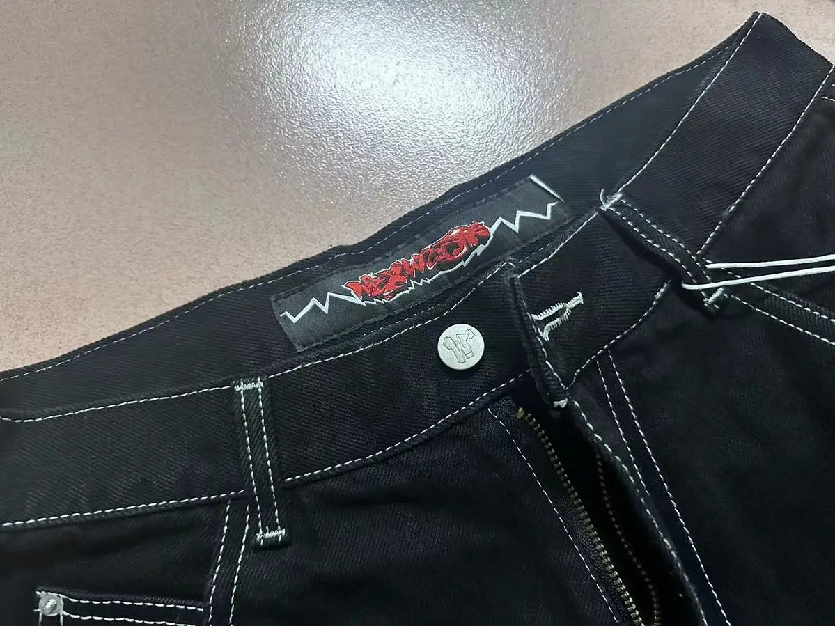 Shorts skateboarding trend mens and womens universal jeans cropped pants joggers skinny men hip hop harajuku cargo pants Street King Limited