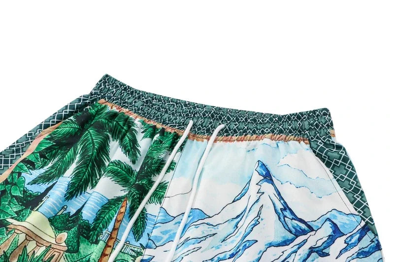 Streetwear Dark Icon Summer Holiday Beach Mens Set Hawaiian Shirts And Shorts | S Dark Icon Summer Holiday Beach Mens Set Hawaiian Shirts And Shorts Fashion Sweater Jacket With Graphic Design For Men