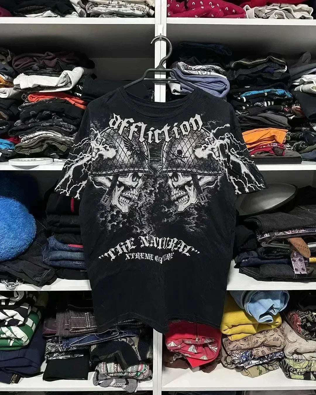Street Fashion Trend Selling Spot Cotton T-shirts Men Y2K New Harajuku Casual Loose Hip Hop Short Sleeved Couple Goth Print Tees Street King Limited