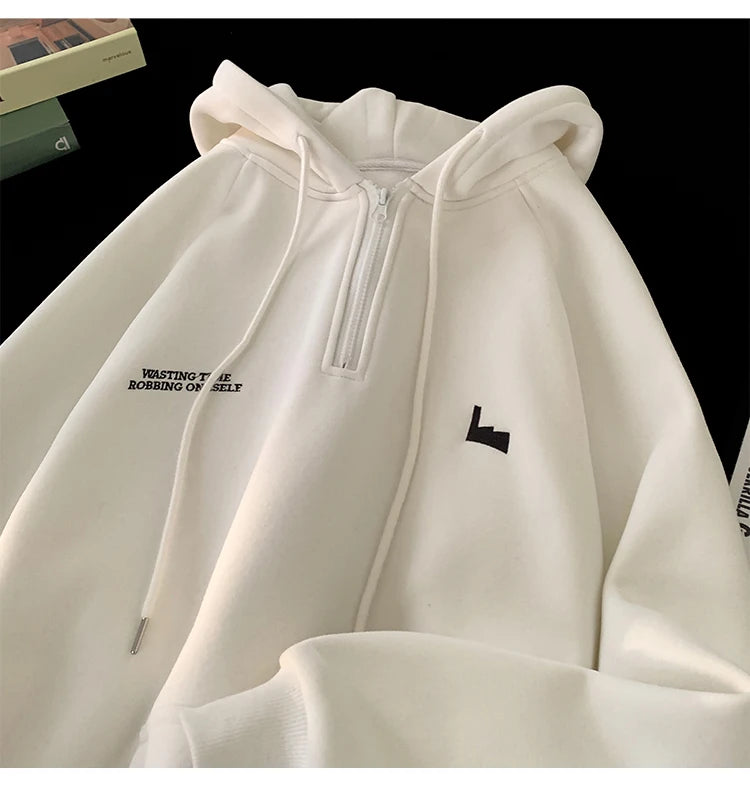 Men's Hoodies Trendy Brand Printing Fashion Drawstring Hooded Harajuku Unisex Street Sweatshirts Autumn Winter New Male Clothing Street King Limited
