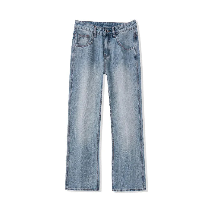 mens retro fashion high street loose casual denim micro flared pants jeans men streetwear plus size jeans trousers 28 40 unique jeans style 2583