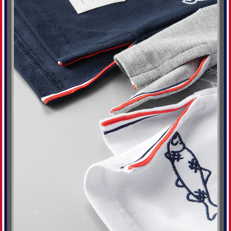 Streetwear New Men Luxury Embroidered Bears Striped Poodle Dog Fashion Polo Shir New 2023 Men Luxury Embroidered Bears Striped Poodle Dog Fashion Polo Shirts Shirt Hip Hop Skateboard Cotton Polos Top Tee 245 Fashion Sweater Jacket With Graphic Design For Men