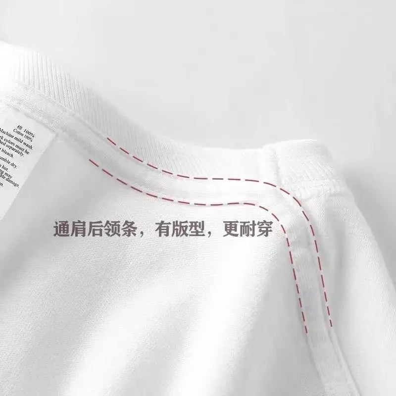 Summer fashion brand pure cotton fashion creative casual fun cat print student party men's and women's short-sleeved T-shirt ins Street King Limited