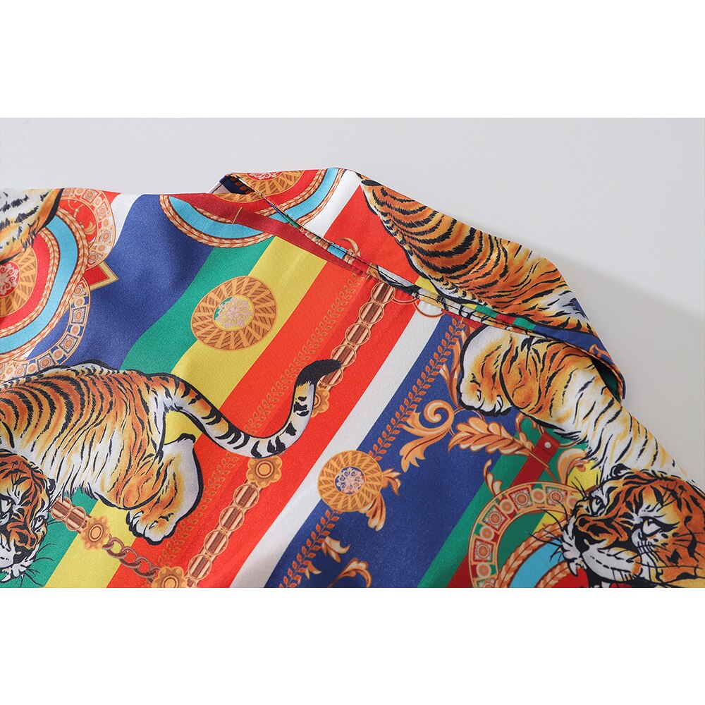 "Red Jungle" Unisex Men Women Streetwear Graphic Shirt Daulet Apparel