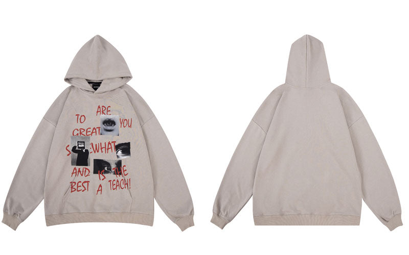 "Be What You Are" Unisex Men Women Streetwear Graphic Hoodie Daulet Apparel