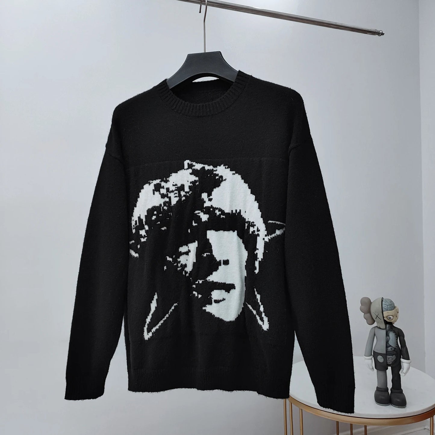 New 2023 Men Luxury Riches Black Gentleman Classic Cotton Knit Casual Sweaters Pullover Asian Size High Drake #593 Street King Limited