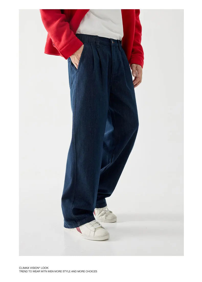 wide leg jeans men streetwear fashion loose casual plus size denim baggy jeans pants cityboy oversize cargo jeans trousers unique cargo style 1659