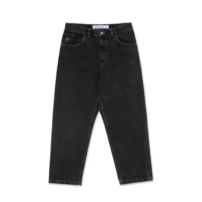 hip hop polar big boy jeans streetwear cartoon embroidery y2k pants vintage blue baggy jeans mens womens high waist wide trouser unique jeans style 4124