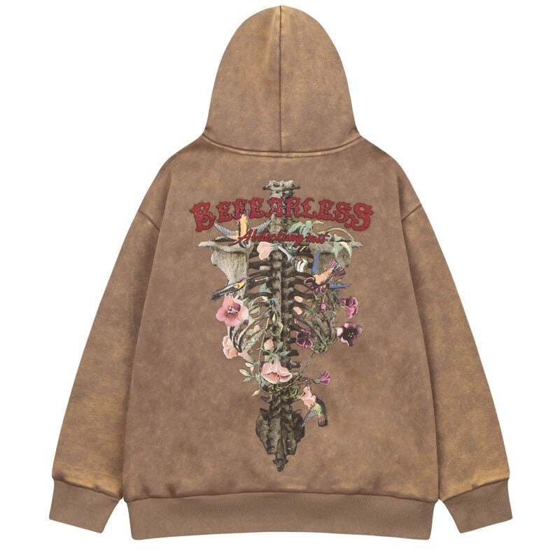 "Broken Back" Unisex Men Women Streetwear Graphic Hoodie Daulet Apparel