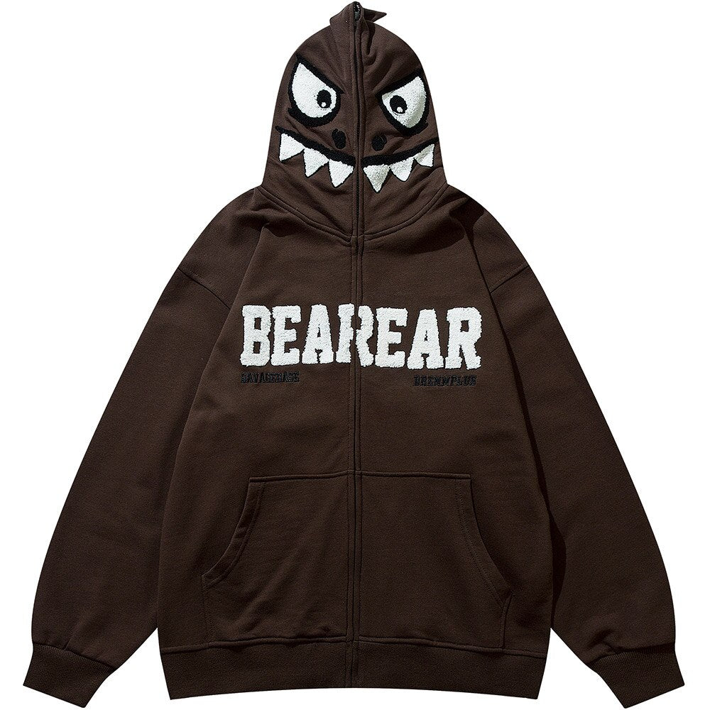 "Beware" Unisex Men Women Streetwear Graphic Hoodie Daulet Apparel
