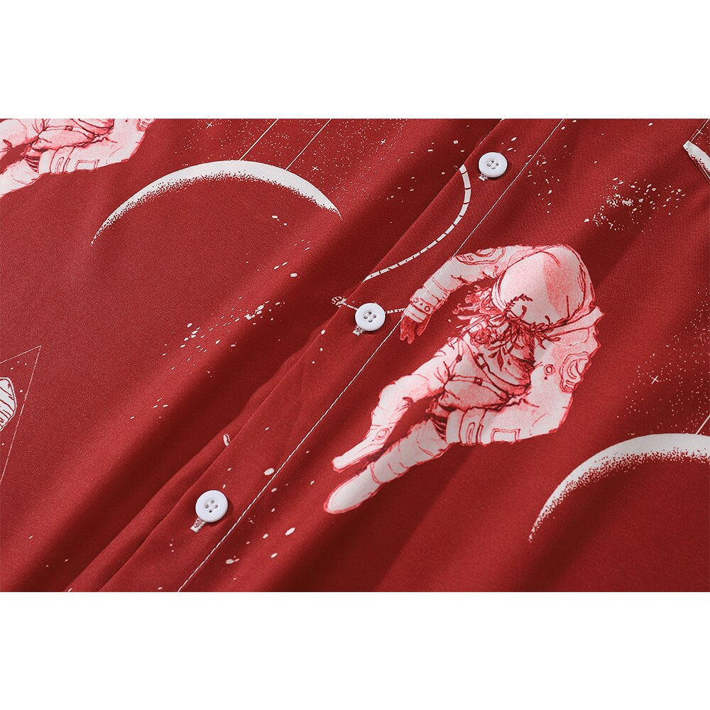 "Moon Landing" Unisex Men Women Streetwear Graphic Shirt Daulet Apparel