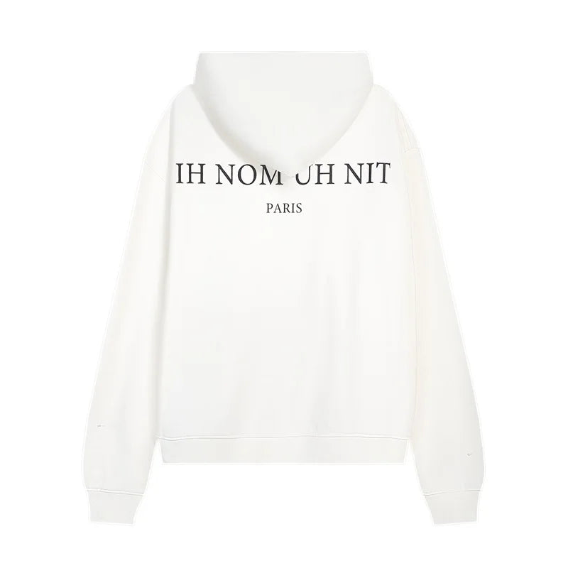 Black Rice White IH NOM UH NIT Hoodies Roses Masked Men Printing Loose Casual Lovers Men Woman Pullover Sweatshirts Street King Limited