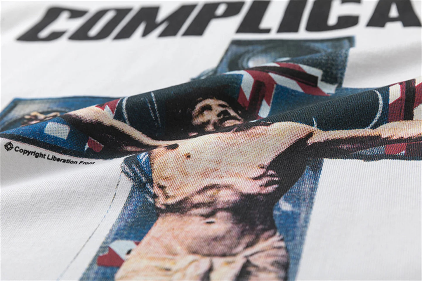 Summer 24ss Cross Print Brand Fashion Round Neck High-Street Round Neck Cotton Long Sleeve T Shirt Pullover Street King Limited