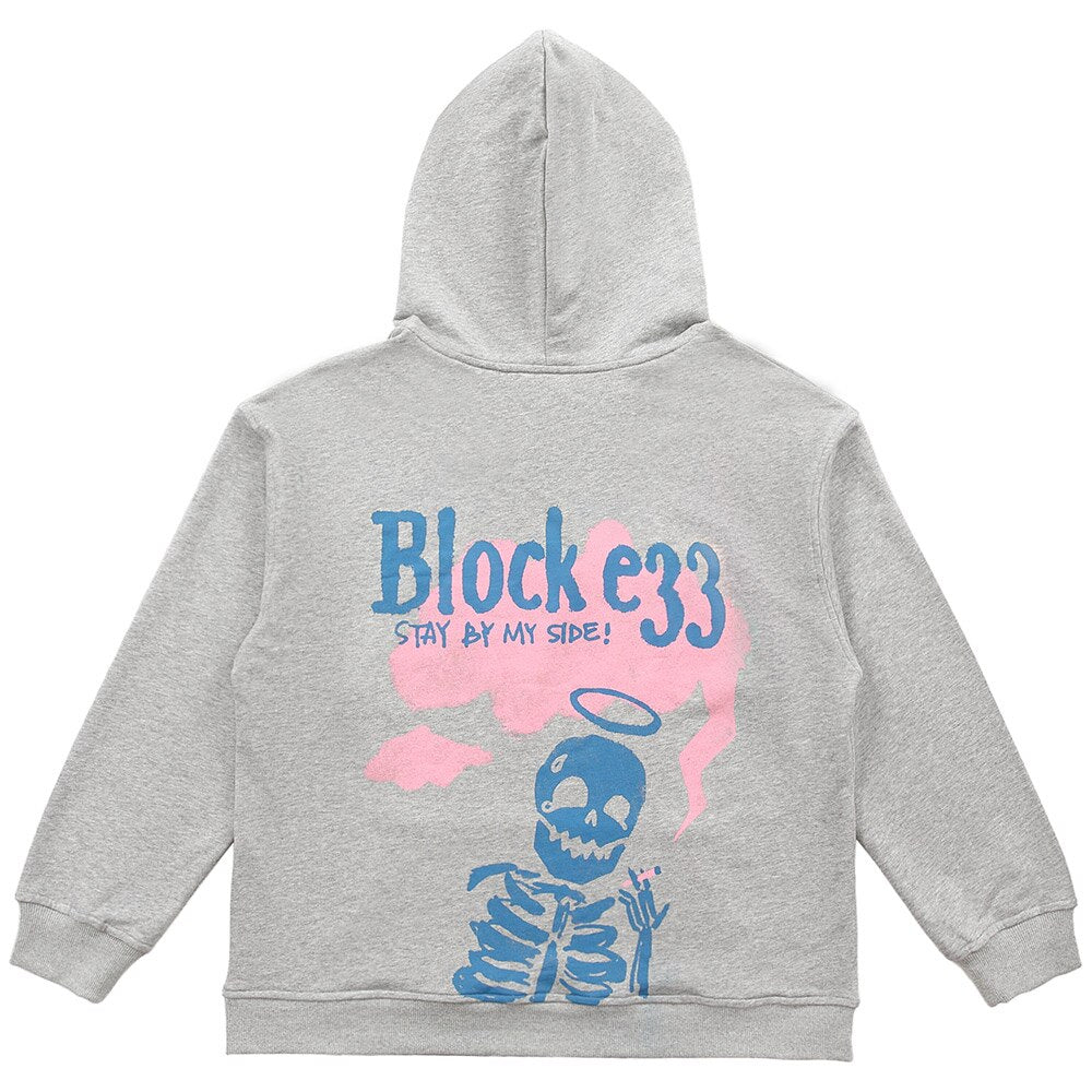 "Block In" Unisex Men Women Streetwear Graphic Hoodie Daulet Apparel