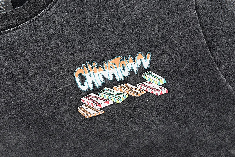 Rainbowtouches 2022 New Brand Men's T-Shirt Unisex High Street Vintage Graffiti Loose Casual Dark Shirts Street Fashion Hip Hop Street King Limited