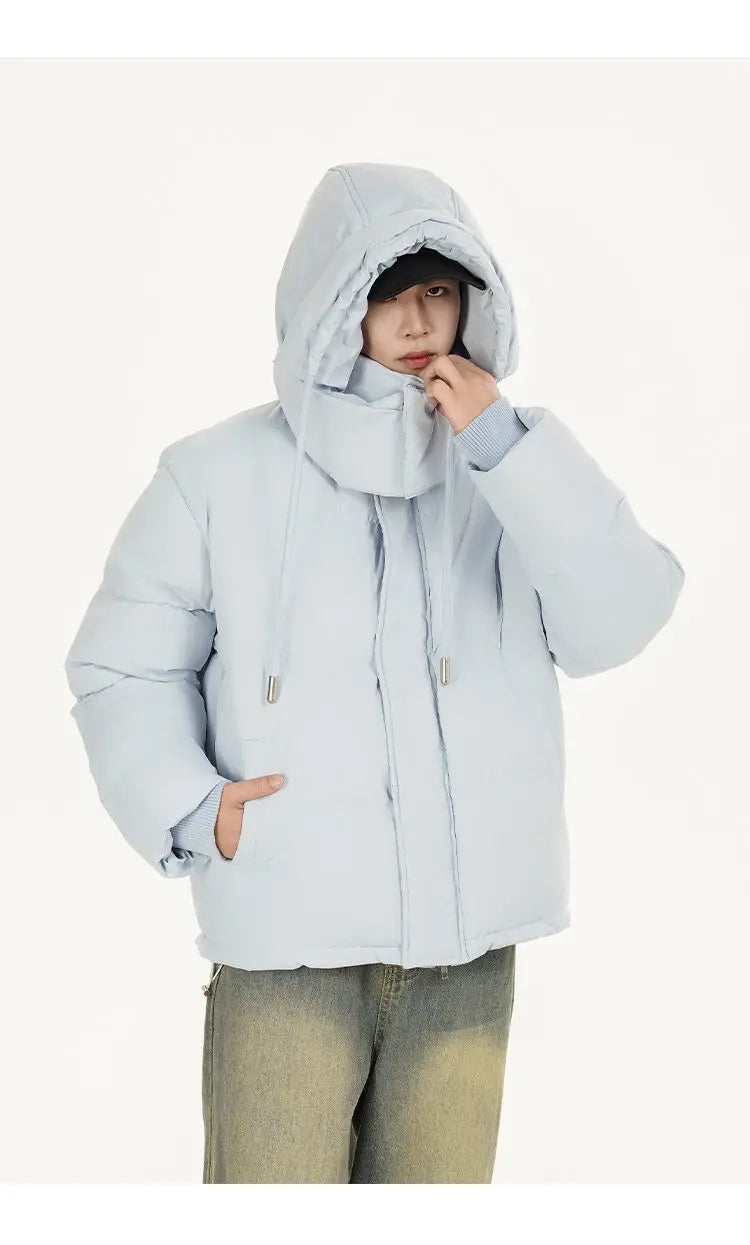 men women winter fashion loose casual cotton padded hooded parkas jacket campus boy gril thicken warm snow coat outerwear unique default style 1072