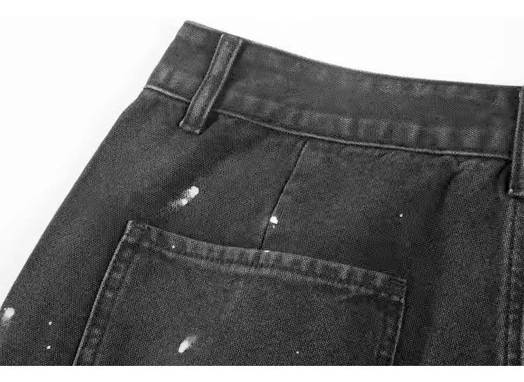 ripped holes patchwork denim jeans shorts mens high street straight short jeans hip hop streetwear casual short joggers pants unique joggers style 5222