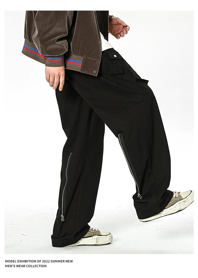 men streetwear fashion loose casual wide leg techwear cargo pants track trousers women harem trousers joggers sweatpants unique joggers style 928