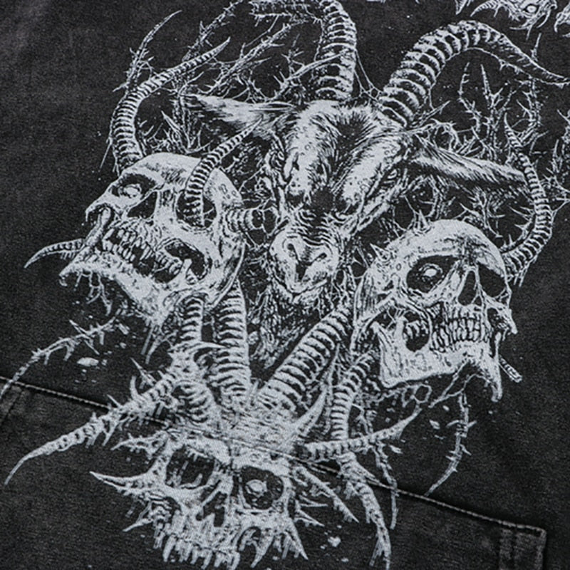 "Born With Horns" Unisex Men Women Streetwear Graphic Hoodie Daulet Apparel