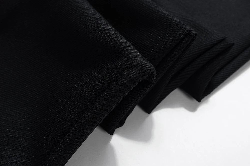 New Black Color Straight Boot Cut for Men Streetwear Loose Baggy Suit Pants Ropa Hombre Oversized Casual Flare Trousers Street King Limited