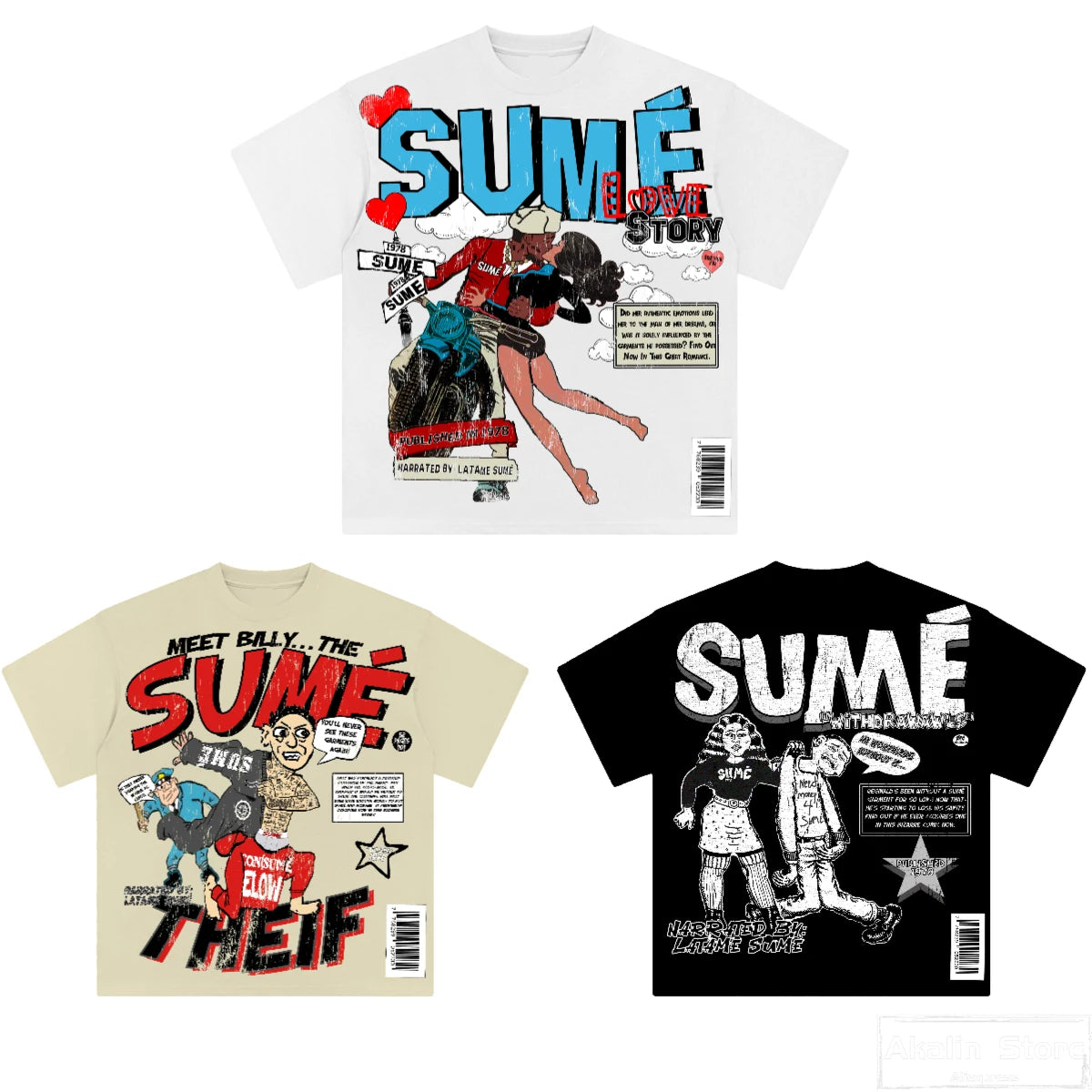 Harajuku New in 2024 Hot Sell Cartoon Graphic t shirts Oversized Y2k Tops Korean Goth T shirt Sweatshirt pro choice men clothing Street King Limited