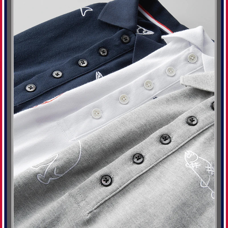 Streetwear New Men Luxury Embroidered Bears Striped Poodle Dog Fashion Polo Shir New 2023 Men Luxury Embroidered Bears Striped Poodle Dog Fashion Polo Shirts Shirt Hip Hop Skateboard Cotton Polos Top Tee 245 Fashion Sweater Jacket With Graphic Design For Men
