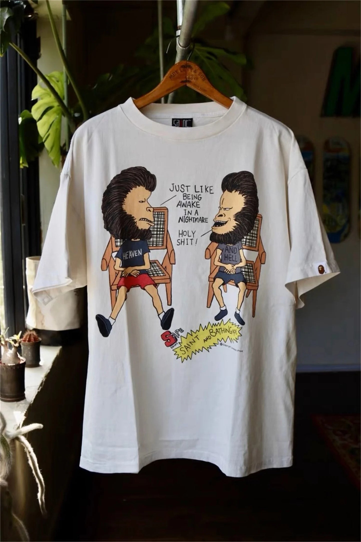 Summer 24ss Cartoon print casual loose round neck pullover short sleeved T-shirt Tops For Men Street King Limited
