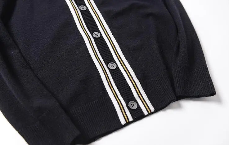 New luxury Men Luxury Winter gentleman embroidery Bees Knit Casual Sweaters Cardigans Asian Plug Size High quality Drake #E197 Street King Limited