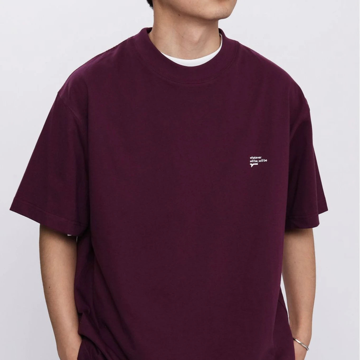 Summer Korean style loose simple short sleeved T shirt men casual y2k street solid color Harajuku round neck half sleeved top Street King Limited