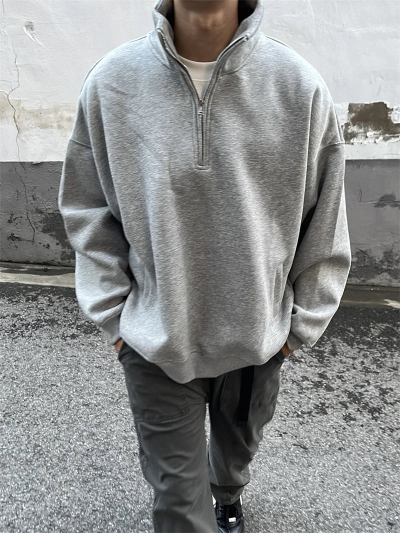 Vintage Layered Fashion Hoodie High-Street Favorite