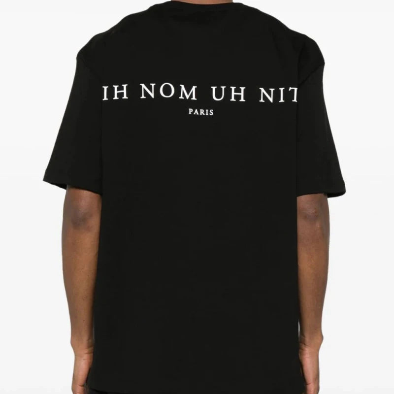 2024ss New IH NOM UH NIT T-shirt Masked Gold Necklace Printing Men Woman Good Quality Chaopai Top Tees Street King Limited