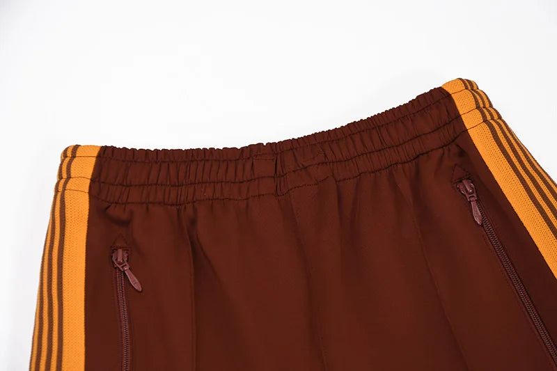 tie xiuhong high quality men woman pants chaopai versatile side edge weaving stripe embroidery loose joggers sweatpants unique joggers style 4906